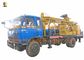 400M 4x2 کامیون آب چاه آب حفاری دکل گل و گشتاور دوار بالا هیدرولیک DTH
